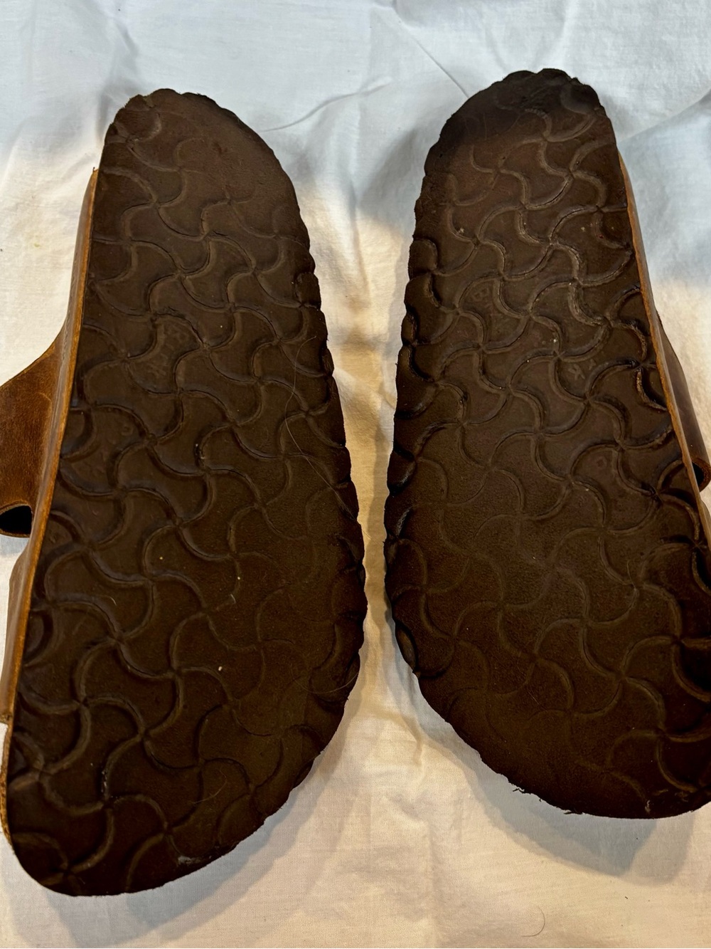 Birkenstock Brown Leather Two-Strap Sandals - Picture 13 of 13